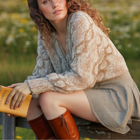 Staccato chiffon snakeskin bubble faux wrap tie neck top ❤️ - Picture 2 of 7